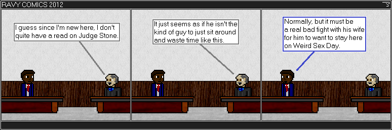 Actually, all the courtroom characters are new, just retconning them in. Of course, this is the third year they have been seen.